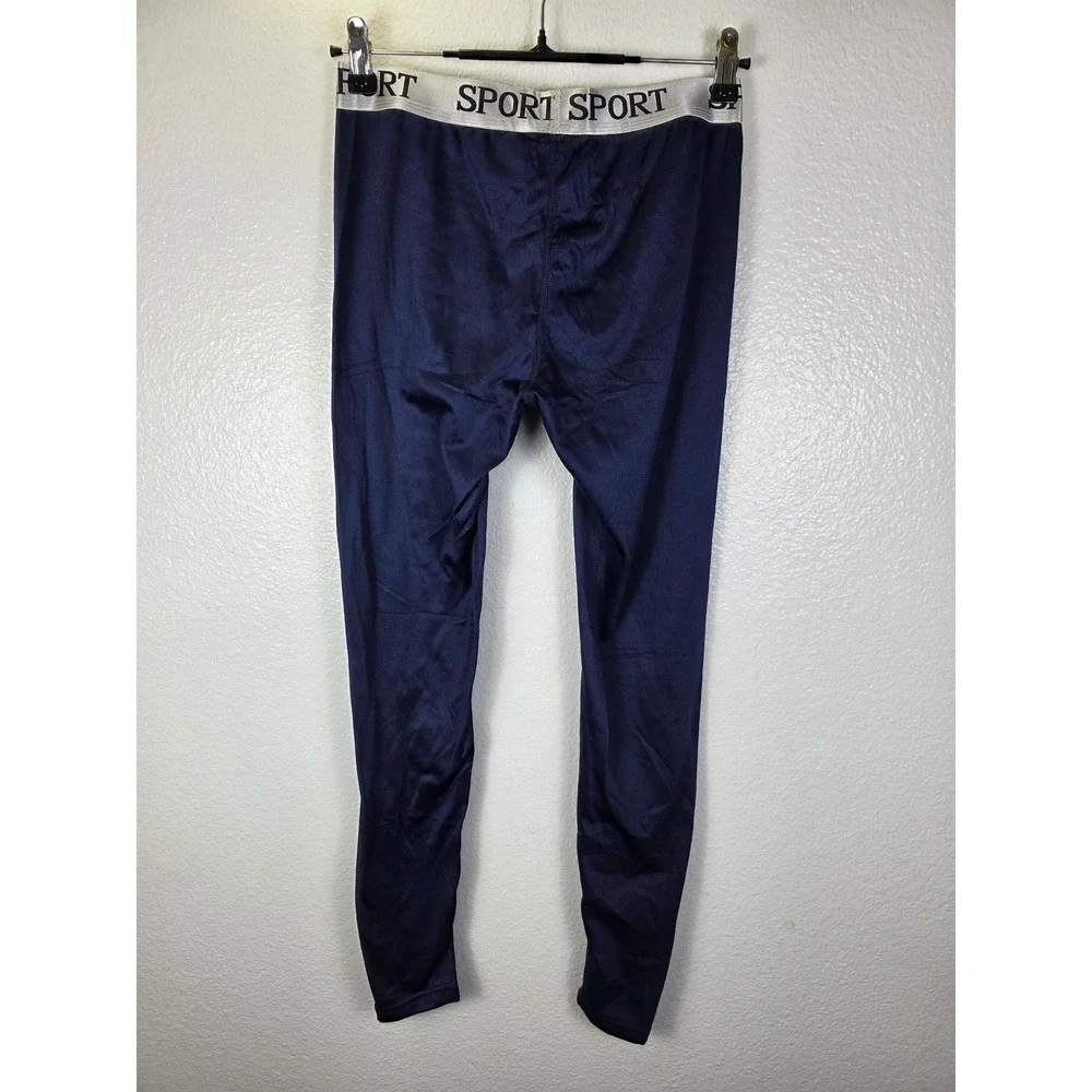 Mens Sport Compression Leggings Base Layer Tights Navy Gray 5 Pack‎ Size Medium